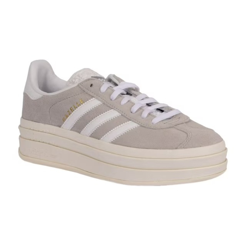 Adidas Women's Gazelle Bold Sneaker Size 10.5 Gray ID7056 Platform Shoes